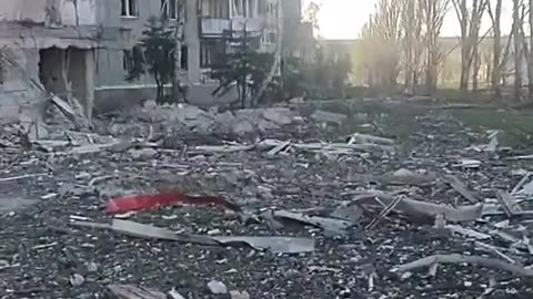 Bakhmut through the eyes of the enemy: ruins, destroyed German armored car ATF Dingo 2.