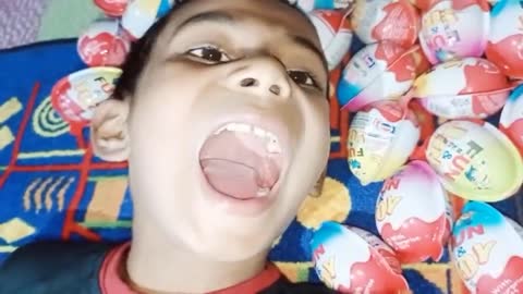 Colored Glitter Kinder Surprise Eggs Toys Opening A Lot Of Kinder Joy Candy ASMR