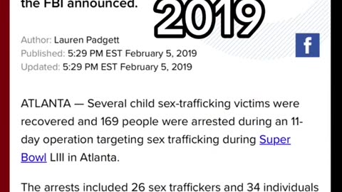 Superbowl Trafficking