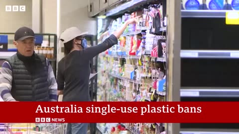 Australia bans more single-use plastics #Australia #Environment #BBCNews