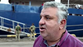 Grain ship captain happy to sail out of Odesa