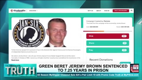 GREEN BERET JEREMY BROWN HAS BEEN SENTENCED TO 7.25 YEARS IN PRISON