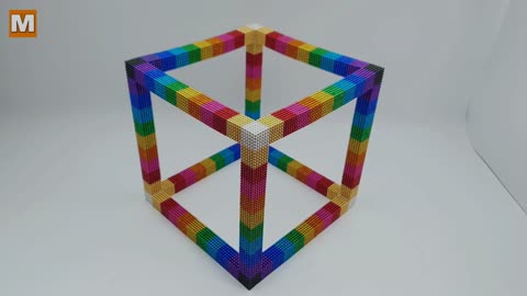 DIY. How To Make Monster Rainbow Cube with 25 000 Magnetic Balls.