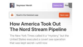 US Did Not Blow Up The Nord Stream Pipeline