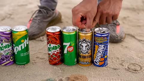 Giant Coca Cola & Big Monster,Chupa Chups, Mtn Dew, Fanta, Mirinda and Mentos soda mix Underground10