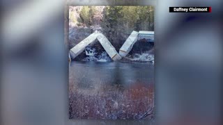 Train car derails Sunday morning in Montana