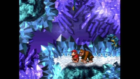 Donkey Kong Country Playthrough (Actual SNES Capture) - Gorilla Glacier