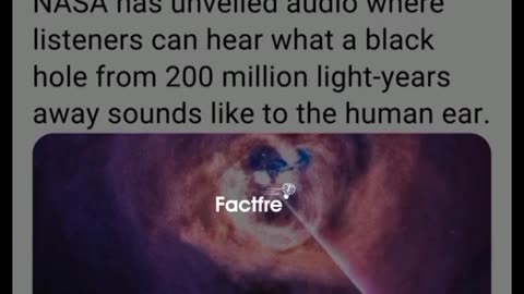 #NASA released the sound of black hole and it&#039;s friking us out