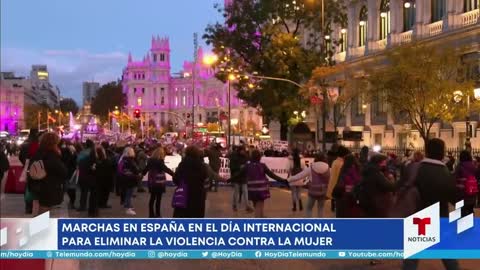 Marchan en España para eliminar la violencia contra la Mujer