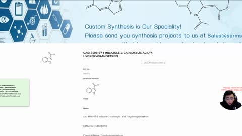 cas: 4498-67-3 Indazole-3-carboxylic acid 7-Hydroxygranisetron