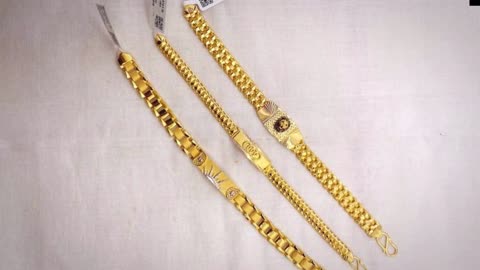 Latest gold lucky designs for men, Men's gold bracelets designs, Gold bracelets for men #lucky