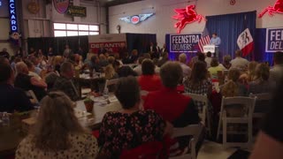 DeSantis woos Republicans in Iowa as Trump's event washed out