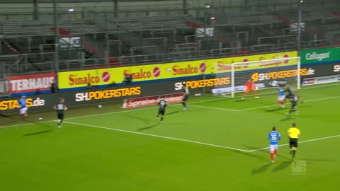 Fin Bartels' Seitfallzieher gegen den 1. FC Nürnberg