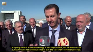 President Bashar Assad Inaugurates Private Sector Solar Electricity Plant