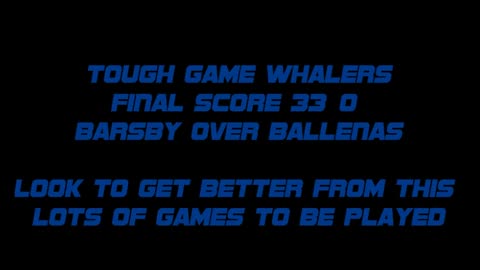 2014 Ballenas Whalers vs AA Barsby BullDawgs Border Battle Week 3