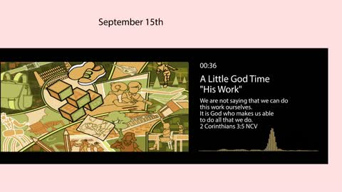 A Little God Time - September 15, 2021