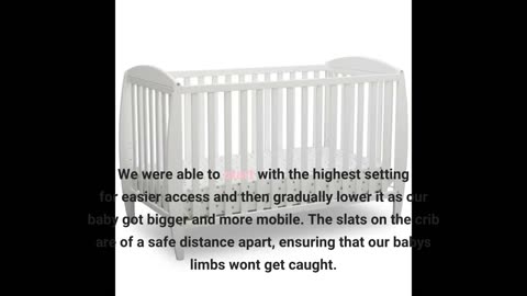 Skim Comments: Delta Children Tribeca 4-in-1 Baby Convertible Crib, Bianca White/Natural