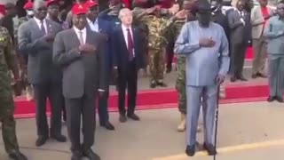 South Sudan's President Wets Himself During National Anthem