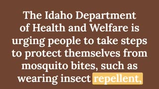 Idaho First Human West Nile Infection #idaho #podcast #virus #treasurevalley