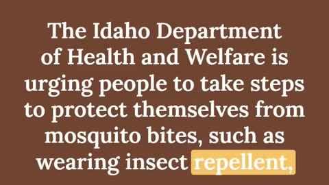 Idaho First Human West Nile Infection #idaho #podcast #virus #treasurevalley