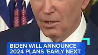 President Biden says while he currently plans on running