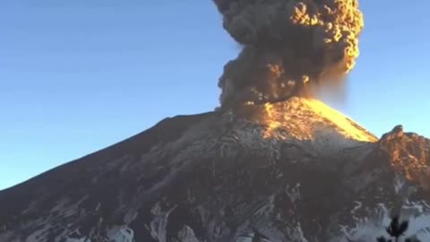 Mexico- A new eruption from Mexico's Popocatépetl Volcano
