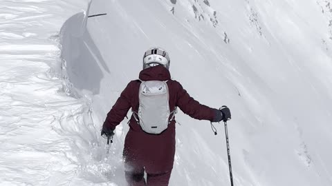 Skier Takes 'Drop In' Too Literally