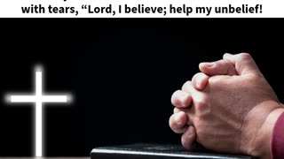 Morning Prayer of Unbelief #shorts #godslove #jesus #god #blessed #grace #mercy #faith #love