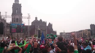 Fans in Mexico celebrate World Cup team