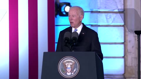 "Russia has strangled democracy" -Biden in Poland