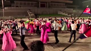 North Koreas dance to celebrate armistice anniversary