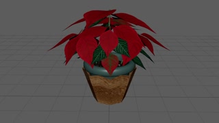 3D poinsettia