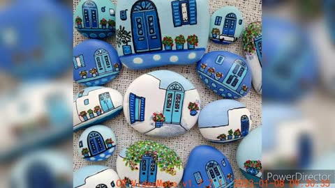 Most beautiful tock and stone painting art - Pebble painting ideas