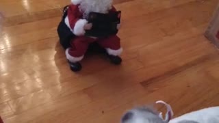 Brandi listens to Santa read The Night Before Christmas