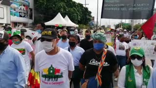 Alcalde William Dau en la protesta