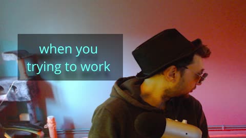 when you are trying to work and your best friend has different ideas #funny
