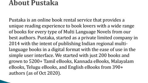 Rent and Read Multi Language Novels Online – Pustaka.co.in