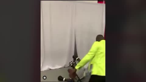 Bad Man Gets Knocked Out In The Boxing Ring