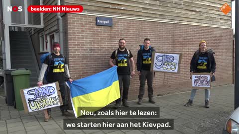 Vriendengroep loopt 44 km voor Giro 555- van Kievpad naar Oekraïnestraat