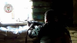 🔫 Free Syrian Army | Fighter Wielding MG3 Variant in Aleppo | 1/27/2015 | RCF
