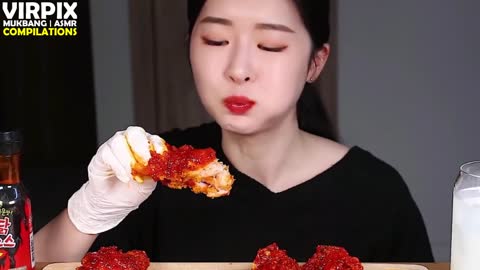 Beginners Vs Pros | Korean Spiciest Fried Chicken | Vampire Chicken