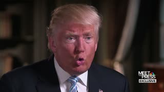 Donald Trump "Meet the Press" Interview w/ Chuck Todd | July 2016