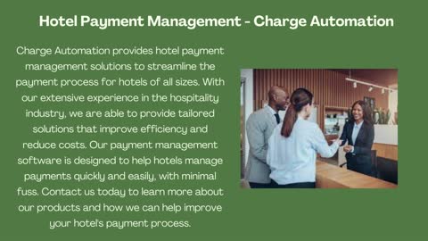 Hotel Payment Management - Charge Automation