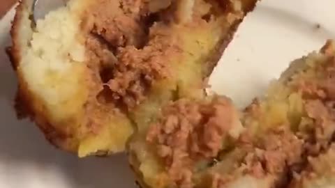 Ever tried a Papa Rellena (stuffed fried potato)!