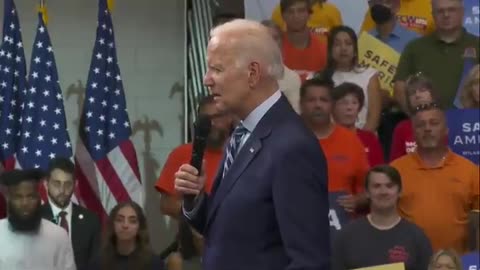 Biden Stops Speech to "Interject" Racist Comments