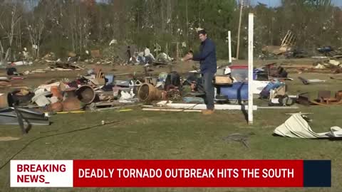 Deadly Tornado Outbreak Hits South Leaving Fields Of Debris