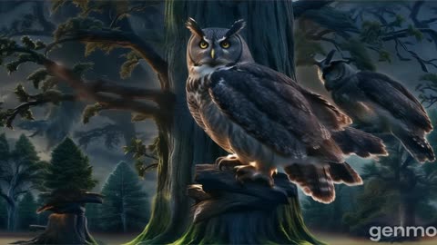 Owl Sound in the forest relaxing