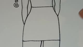If Kevin Macalister Was A Girl Inspired Fashion Illustration Line Drawing