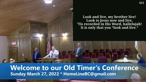 Old Timers Conference Sunday Morning