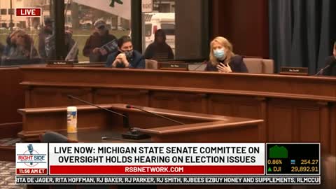 Witness #9 testifies at Michigan House Oversight Committee hearing on 2020 Election. Dec. 2, 2020.
